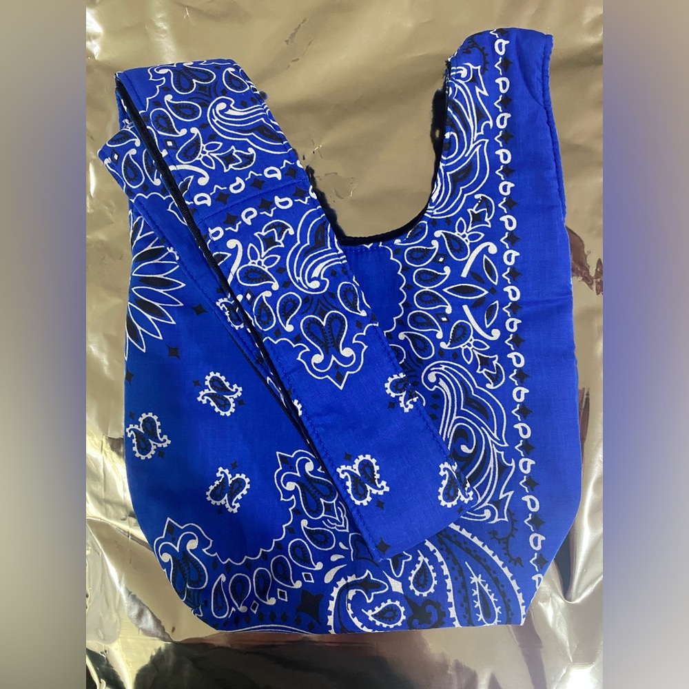 Bran New/Unused  Yaito Blue Paisley Crossbody Bag